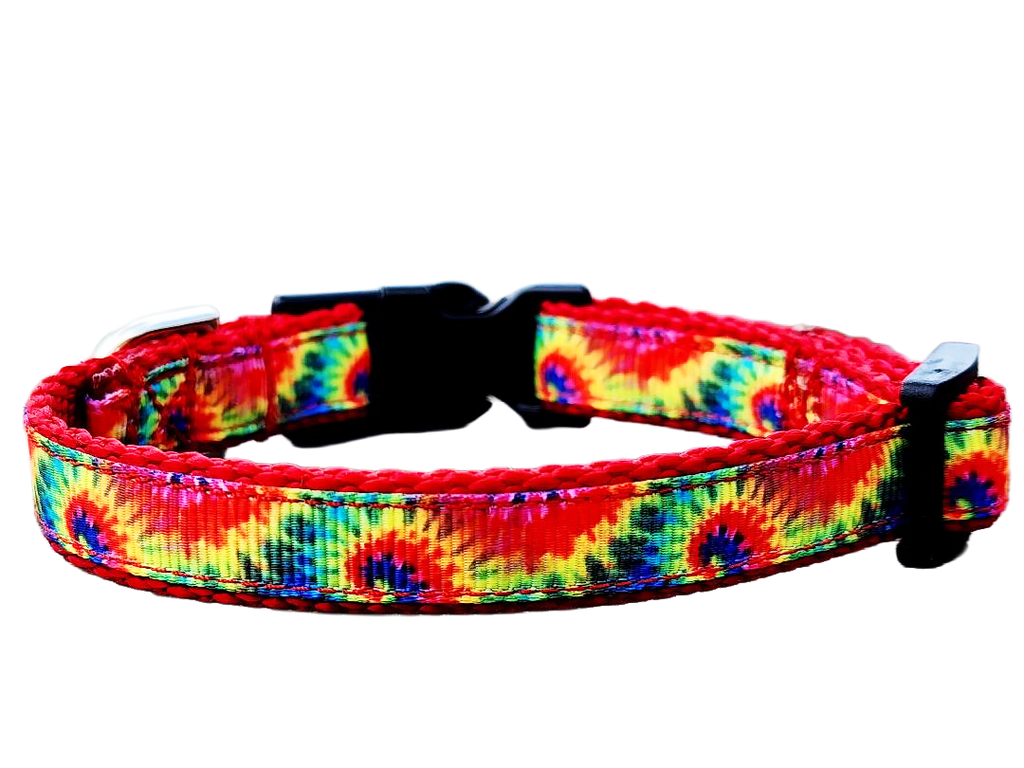 1/2" Tie Dye Dog Collar or Leash