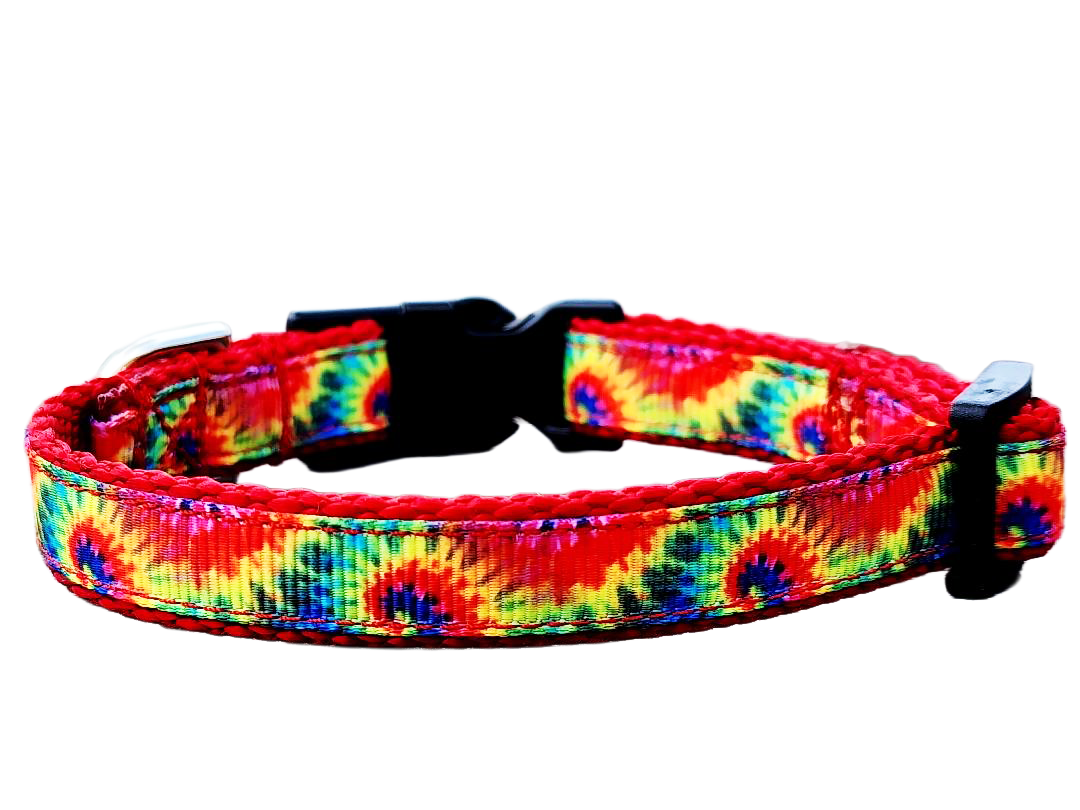 1/2" Tie Dye Dog Collar or Leash