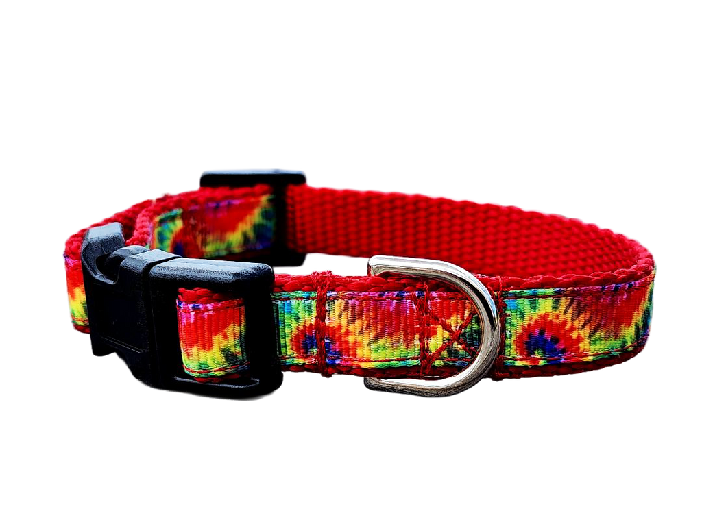 1/2" Tie Dye Dog Collar or Leash