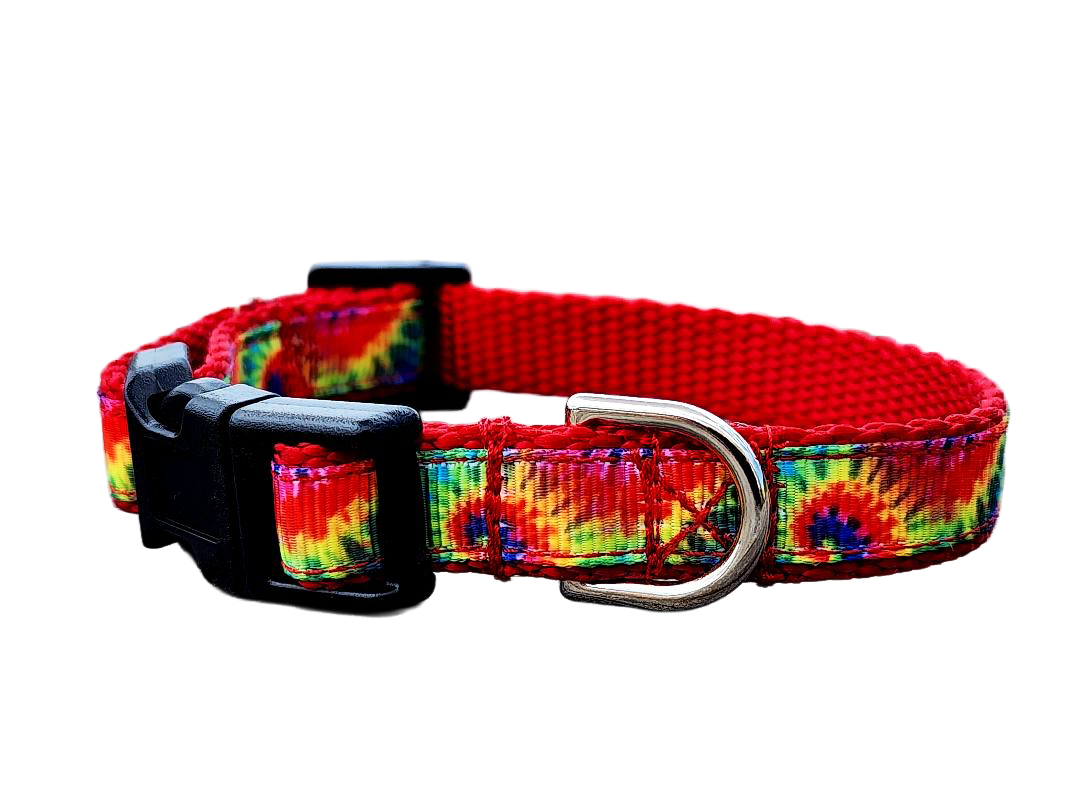 1/2" Tie Dye Dog Collar or Leash