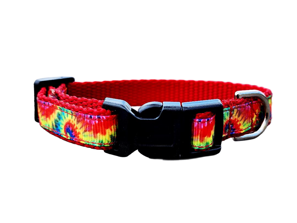 1/2" Tie Dye Dog Collar or Leash
