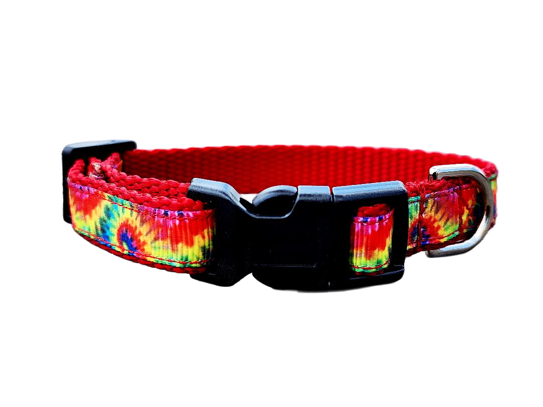 1/2" Tie Dye Dog Collar or Leash