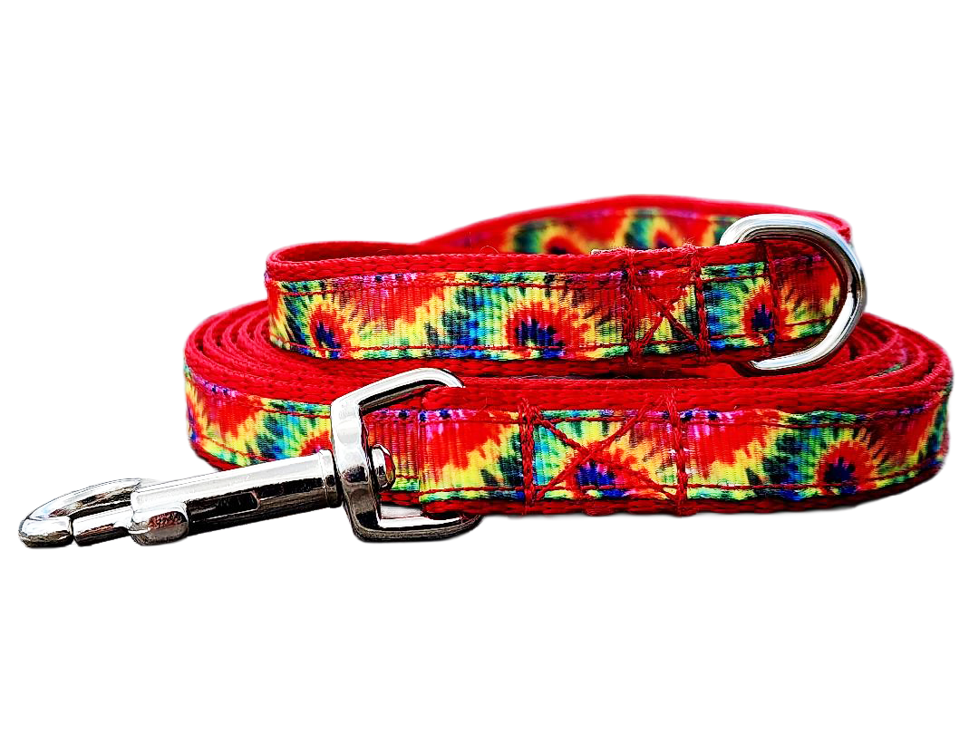 1/2" Tie Dye Dog Collar or Leash