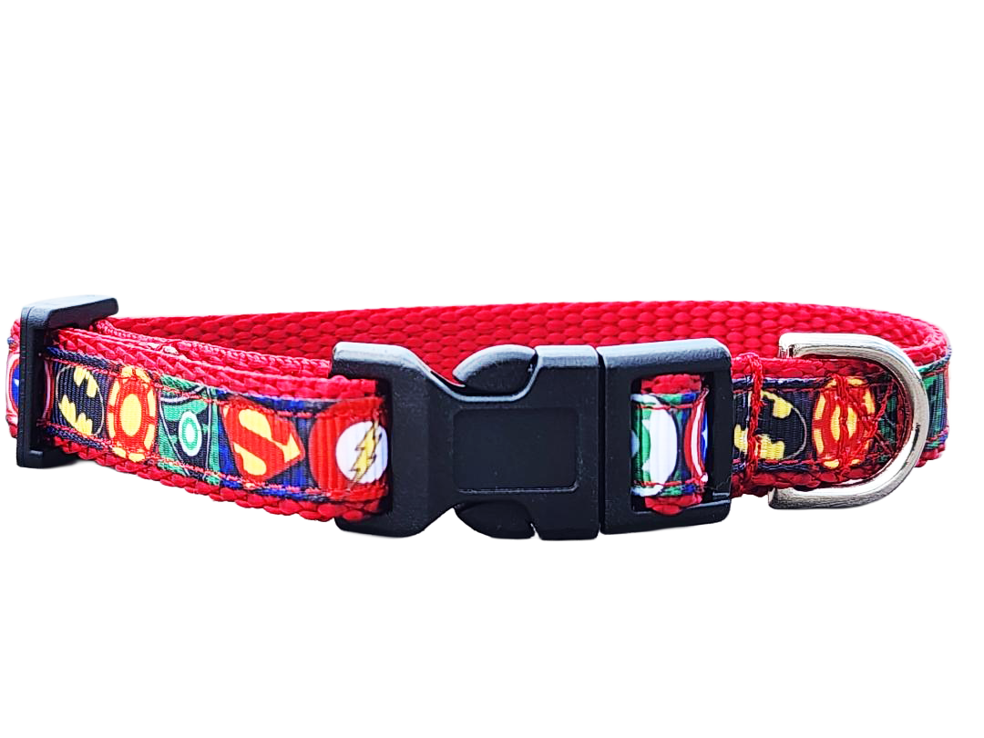 1/2" Superhero Dog Collar or Leash