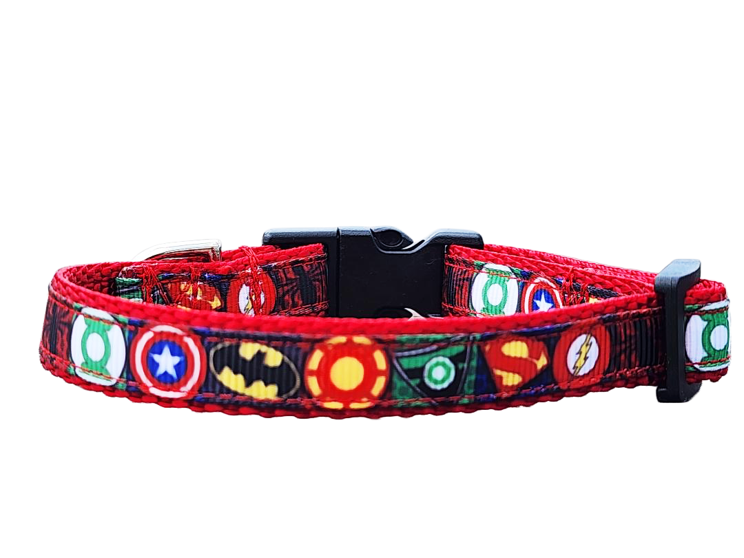 1/2" Superhero Dog Collar or Leash