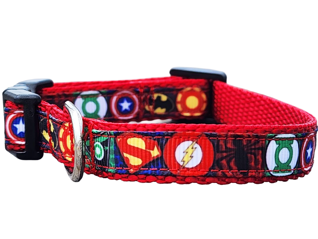 1/2" Superhero Dog Collar or Leash