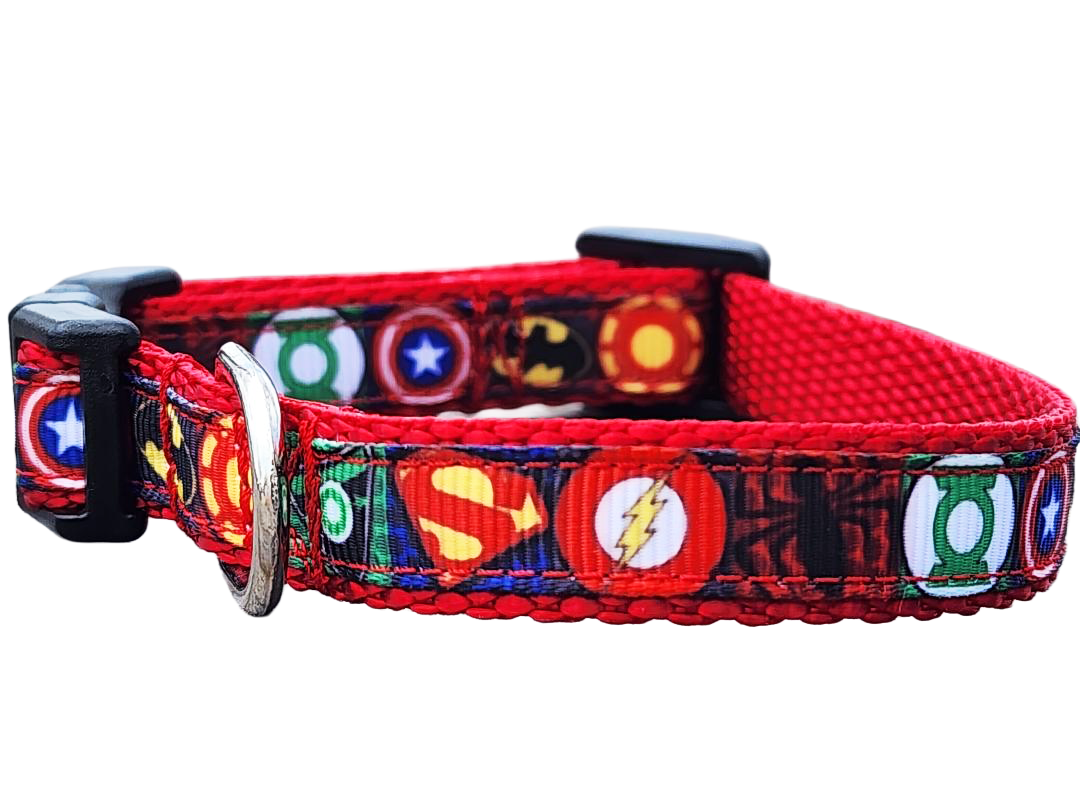 1/2" Superhero Dog Collar or Leash