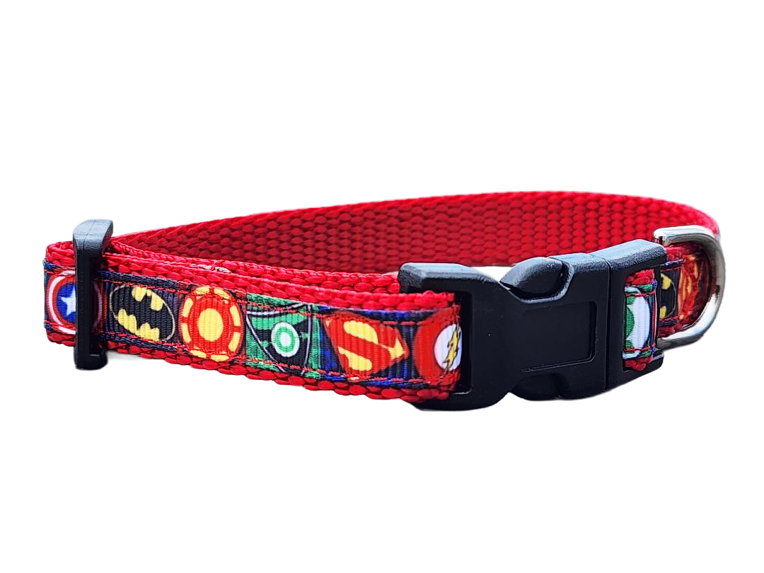 1/2" Superhero Dog Collar or Leash