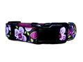 1" Purple Floral Dog Collar or Leash