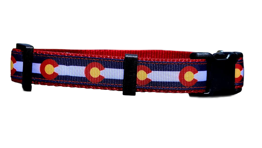 3/4" Red Colorado Dog Collar or Leash