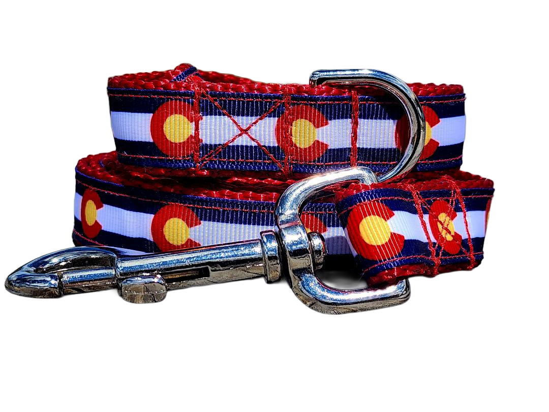 3/4" Red Colorado Dog Collar or Leash