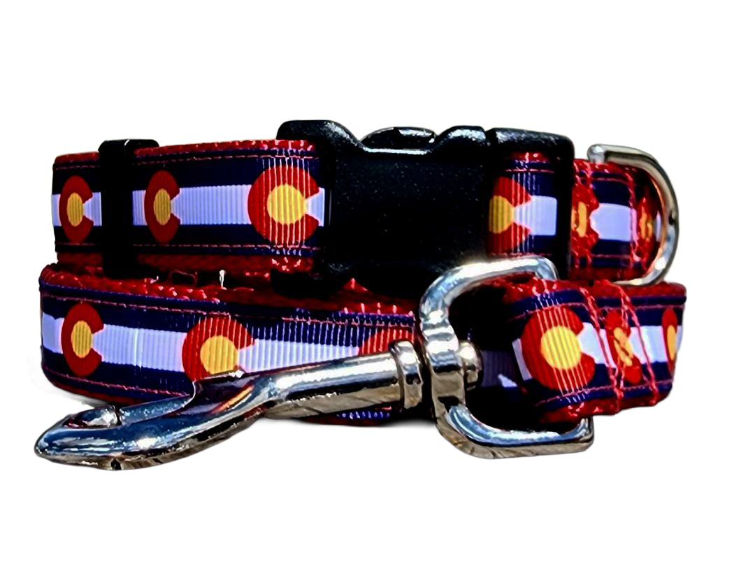 3/4" Red Colorado Dog Collar or Leash