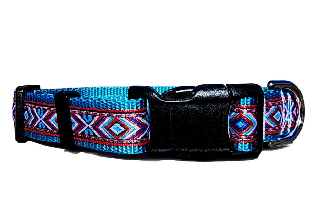 1" Red Southwest Dog Collar or Leash