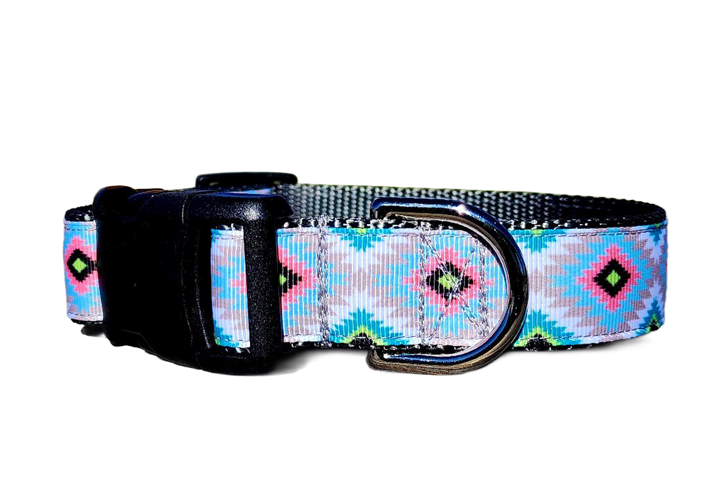 1" Gray Aztec Collar or Leash
