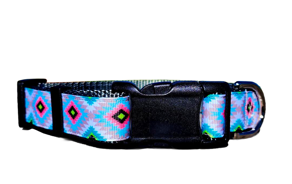 1" Gray Aztec Collar or Leash