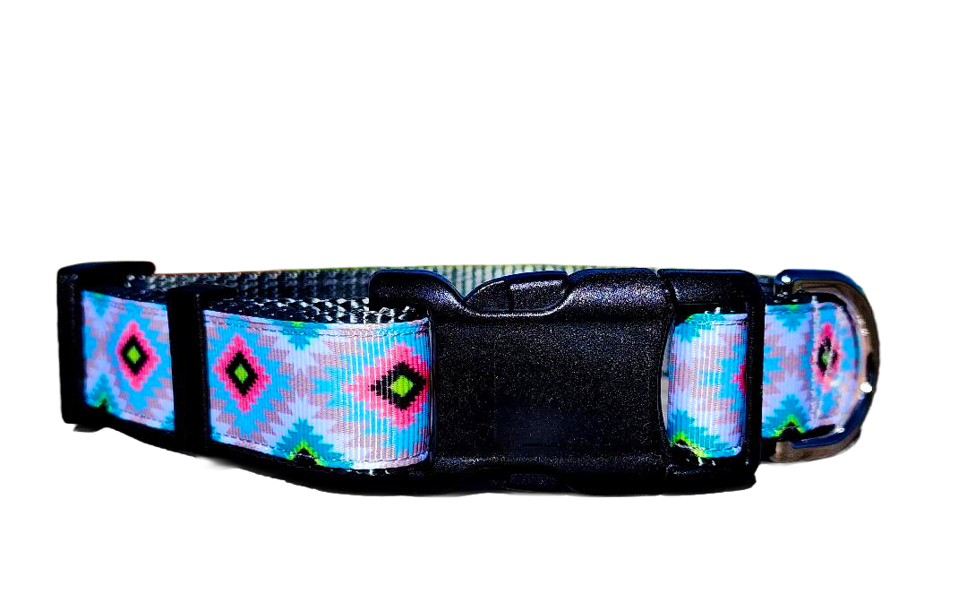 1" Gray Aztec Collar or Leash