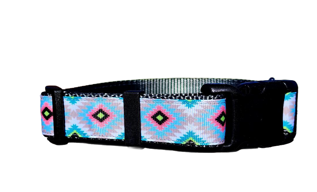 1" Gray Aztec Collar or Leash