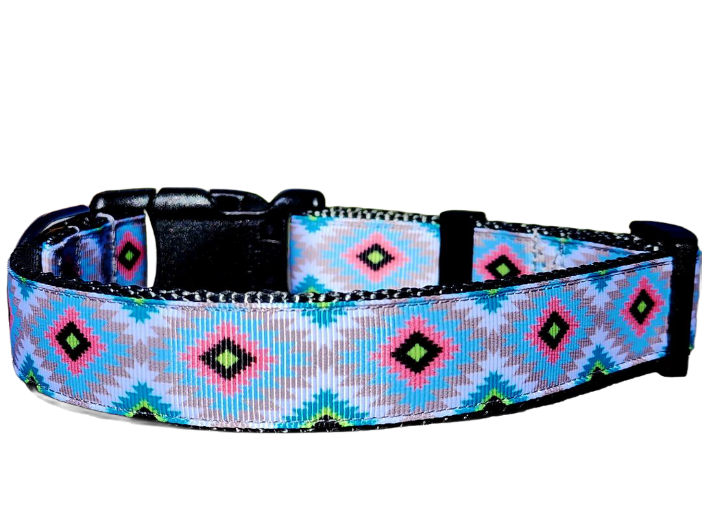 1" Gray Aztec Collar or Leash