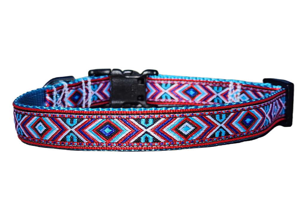 3/4" Red Southwest Dog Collar or Leash