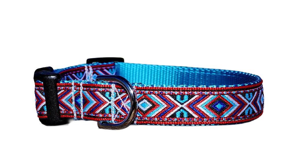 3/4" Red Southwest Dog Collar or Leash