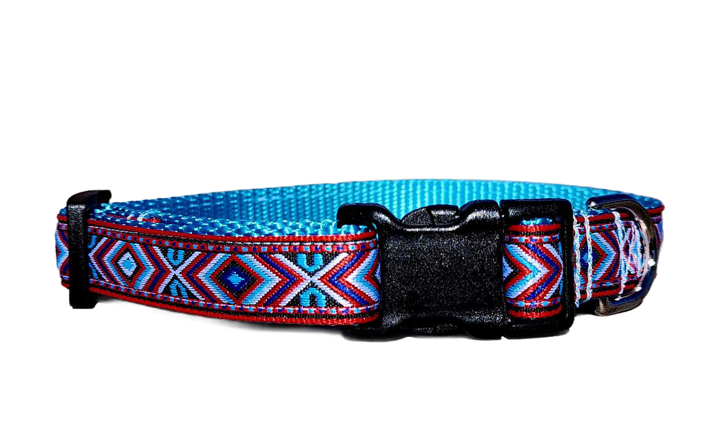 3/4" Red Southwest Dog Collar or Leash